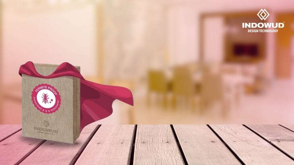 %Indowud - NFC board % 1 Termite damage,nfc board