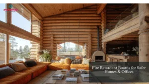 Fire retardant , Rice husk board, Wood door